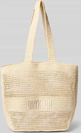 Drykorn Tote Bag mit Label-Detail Modell LAREN in Ecru, Gr&ouml;&szlig;e 1