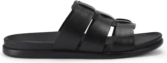 Kurt Geiger Mens Leather Naples Sandals - Black - Size UK 11