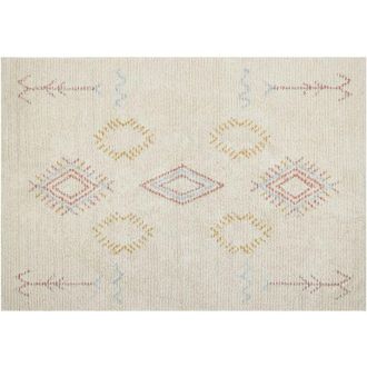 Beliani Rug BETTIAH Beige 160 x 230 cm Cotton