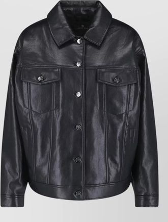 Anine Bing leather coat