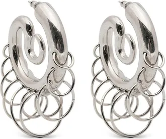 Panconesi Medium Pierced-serpent Hoop Earrings