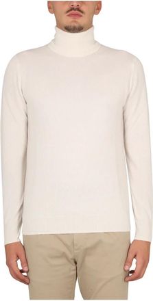 Aspesi Truien & Vesten, Heren, Beige, L, Kasjmier, Turtleneck Sweater