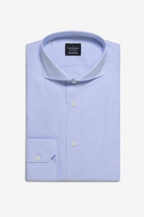 Giampaolo Lang&auml;rmeliges Hemd aus Baumwolle