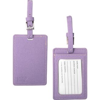 Lands End Luggage Tags 2-Pack, Travel Bag Tag, Suitcase Identifier in Lilac at Nordstrom