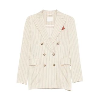 Circolo 1901 Blazers, female, Beige, Size: S Fd3920 Jacket