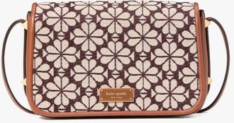 Kate Spade New York Womens Liv Flower Jacquard Crossbody Bag - Red - One Size