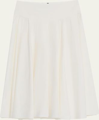 Kobi Halperin Koda Pleated A-Line Midi Skirt