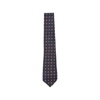 Canali Geometric-pattern Pointed-tip Tie