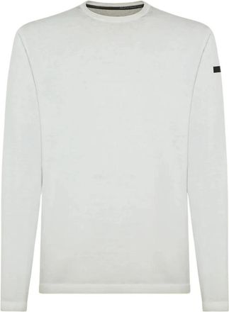Roberto Ricci Design Shirty Round Knit - Heren - Longsleeves - Wit - 2XL - Katoen - Tops