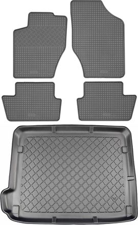 OEM Juego De Alfombrillas De Goma Para Coche Y Alfombrilla Para Maletero Para Citro&euml;n C4 Ii Hatchback (5 Puertas) De Octubre De 2010 A Marzo De 2018