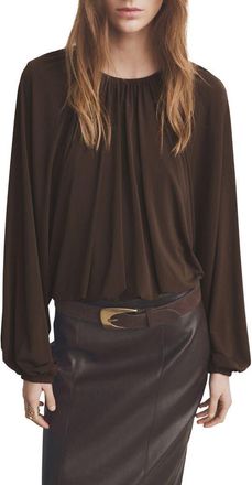 Mango Gadea Knit Top in Brown at Nordstrom, Size X-Large