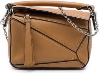 Loewe Tweedehands leren handtassen - Dames - Vintage Mini Tas - Bruin - ONE Size - Vintage