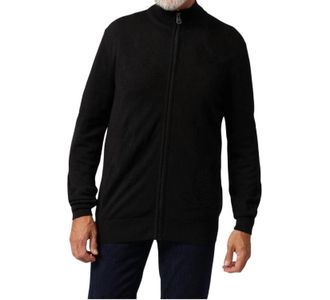 Psycho Bunny Mens Lacomb All Over Bunny Zip Sweater In Black