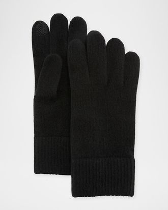 Bergdorf Goodman Cashmere Touchscreen Gloves
