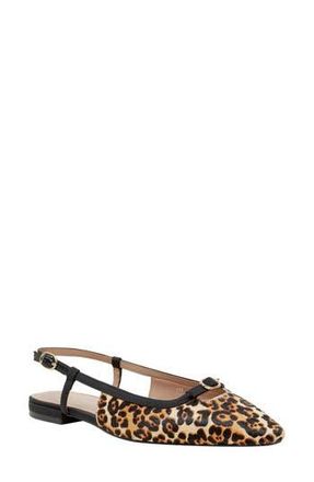 Linea Paolo Cassidy Pointed Toe Slingback Flat in Tan/Black at Nordstrom Rack, Size 9.5
