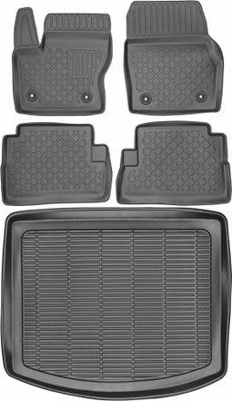 OEM Juego De Alfombrillas Para Coche Y Maletero Para Ford Kuga Ii Suv (2013-2019)