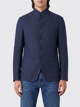 Ermenegildo Zegna Giacca in lino con collo alla coreana