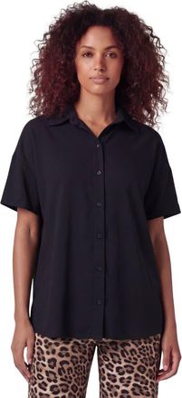 Lords of Harlech Womens Suzy Short Sleeve Shirt in Black at Nordstrom, Size Xx-Large