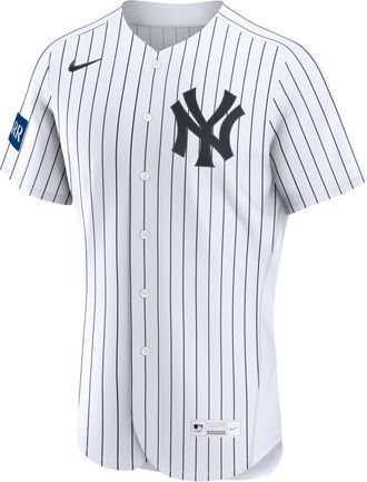 Nike New York Yankees Nike Mens MLB Authentic Jersey in White | 8900NKHONK-LP1