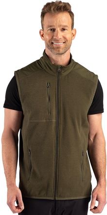 Cutter & Buck Hunts Point Recycled Fleece Mens Hybrid Full Zip Vest