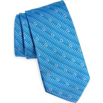 Ferragamo Sogno Silk Tie in F.azzurro at Nordstrom