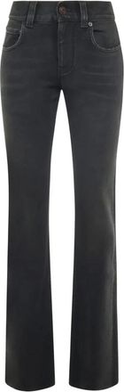 Balenciaga Slim Fit Bootcut Pant - Dames - Bootcut Jeans - Zwart - W28 - Katoen - Jeans