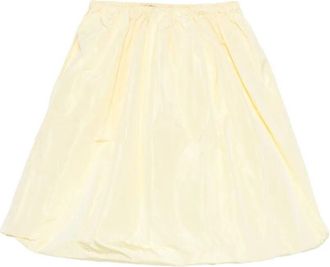 Prada Wrinkled Puffy-Effect Skirt