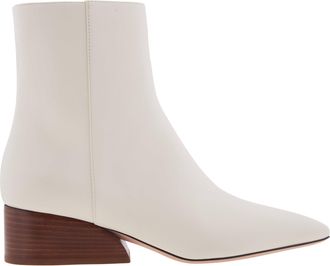 Bally Glenda Leather Boots In Bone