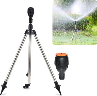 OEM Arroseur Sur Tr&eacute;pied - Rotatif 360&deg; - Hauteur R&eacute;glable 50 &Agrave; 94 Cm - Pour Jardin Pelouse Cour Ext&eacute;rieur - 1 Pi&egrave;ce
