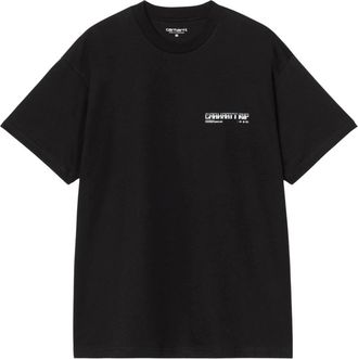 Carhartt Work in Progress Tops, Heren, Zwart, L, Katoen, S/S Wiptopia II T-Shirt
