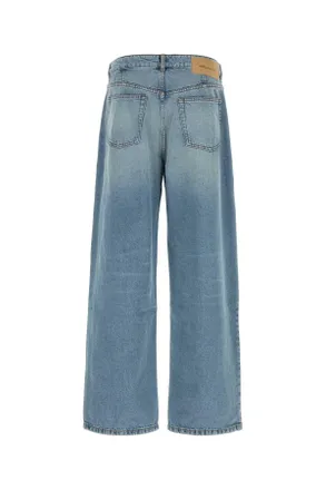 Ami Light-Wash Straight-Leg Jeans - Blue