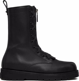 Valentino Mens Black Boots, US Size 10.5