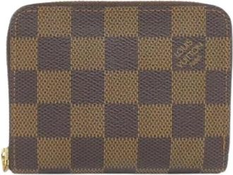 Louis Vuitton Pre-owned Wallets, female, Brown, Size: ONE SIZE Pre-owned Zippy Coin Purse Damier Coin Case