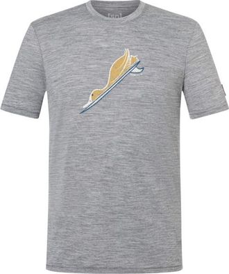 super.natural Duck Dive Tee Merinoshirt f&uuml;r Herren | grau