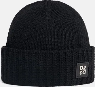 Dsquared2 D2 WOOL BEANIE Size: OS, colour: BLACK