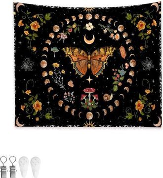 OEM Tapiz De Pared, Colgante De Pared De Mariposa, Tapiz De Tela De 150 X 100 Cm, Decoraci&oacute;n De Paredes, Arte De Pared, Manteles