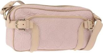 Ferragamo Pre-owned Cross Body Bags, female, Pink, Size: ONE SIZE Pre-owned Leather Shoulder Bag