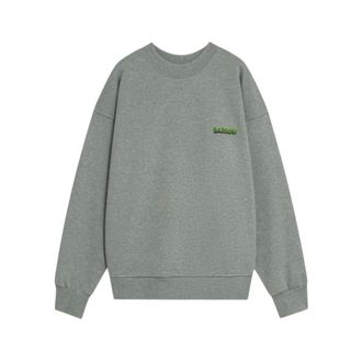 Barrow Sweatshirts, male, Gray, Size: XL Printed Back Sweatshirt