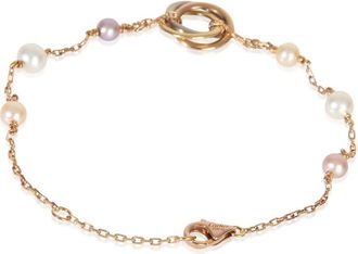 Cartier Pre-Owned Cartier 3-Tone Gold Pearl Trinity Bracelet