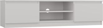 OEM Mueble Para Tv De 140 Cm, Blanco - Mueble Para Tv Moderno, Dise&ntilde;o Minimalista, Almacenamiento Funcional