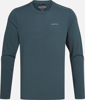 Craghoppers Mens Craghoppers Mens Abel Nosilife Long-Sleeved T-Shirt - Green - Size: 42