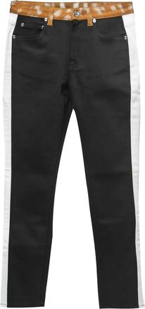 Burberry contrast side-stripe jeans - Black