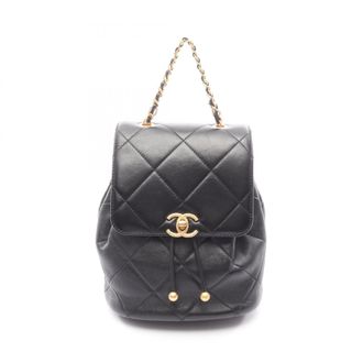 Chanel Black Leather Backpack (Pre-Owned)