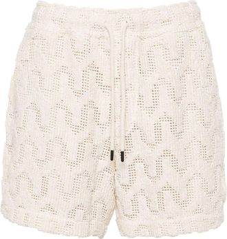 OAS Atlas mid-rise deck shorts - men - Cotton/Polyester - S - Neutrals