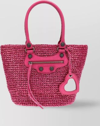 Balenciaga le cagole small nylon tote bag