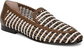 Veronica Beard Prilla Woven Loafer in Brown Multi at Nordstrom, Size 9.5