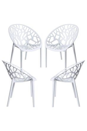 Regalos Miguel Regalos Miguel - Packs Sillas Jard&iacute;n - Pack 4 Sillas Nido - Blanco