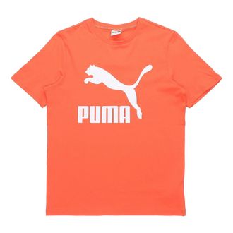 Puma Classics Logo T-Shirt Orange White 532280-79