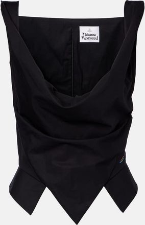 Vivienne Westwood Ginnie draped cotton bustier