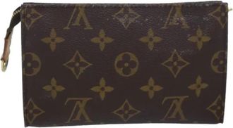 Louis Vuitton Pre-owned Canvas pouches - Dames - Vintage Clutch - Bruin - ONE Size - Leer - Vintage
